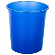 OLEF PAPELERA PLASTICO TRANSLUCIDO 16L AZUL MAR PTRAZM